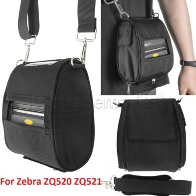 Black Shoulder Belt Holster Carrying Case Bag for ZEBRA ZQ520 ZQ521 Label Printe
