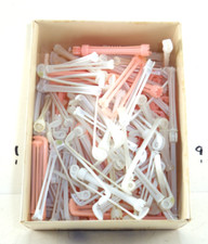 Vintage Plastic Hair Curlers Lot of 90