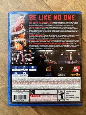 WWE 2K18 (Sony PlayStation 4, PS4, 2017) No Manual 710425479458| eBay
