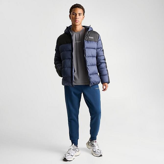Sonneti Blast Mens Puffer Jacket SNM13170 135Navy Black M NWT - second product detail image