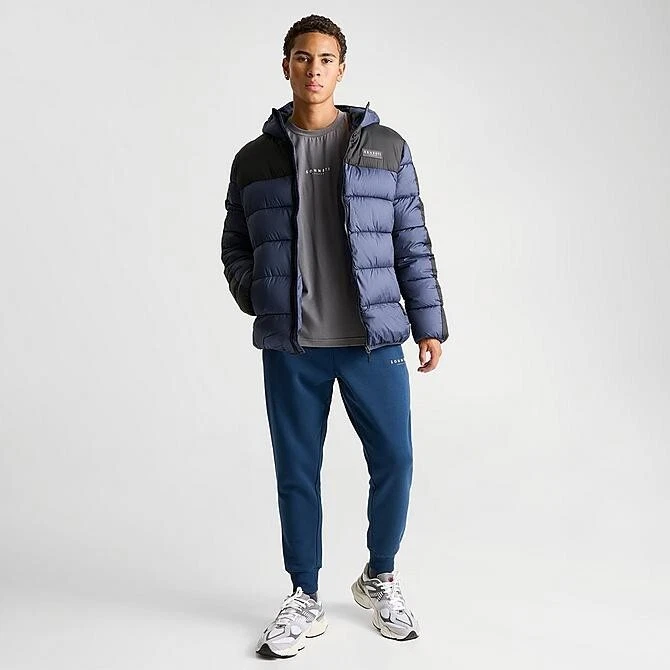 Sonneti Blast Mens Puffer Jacket SNM13170 135Navy Black M NWT - product detail image 2