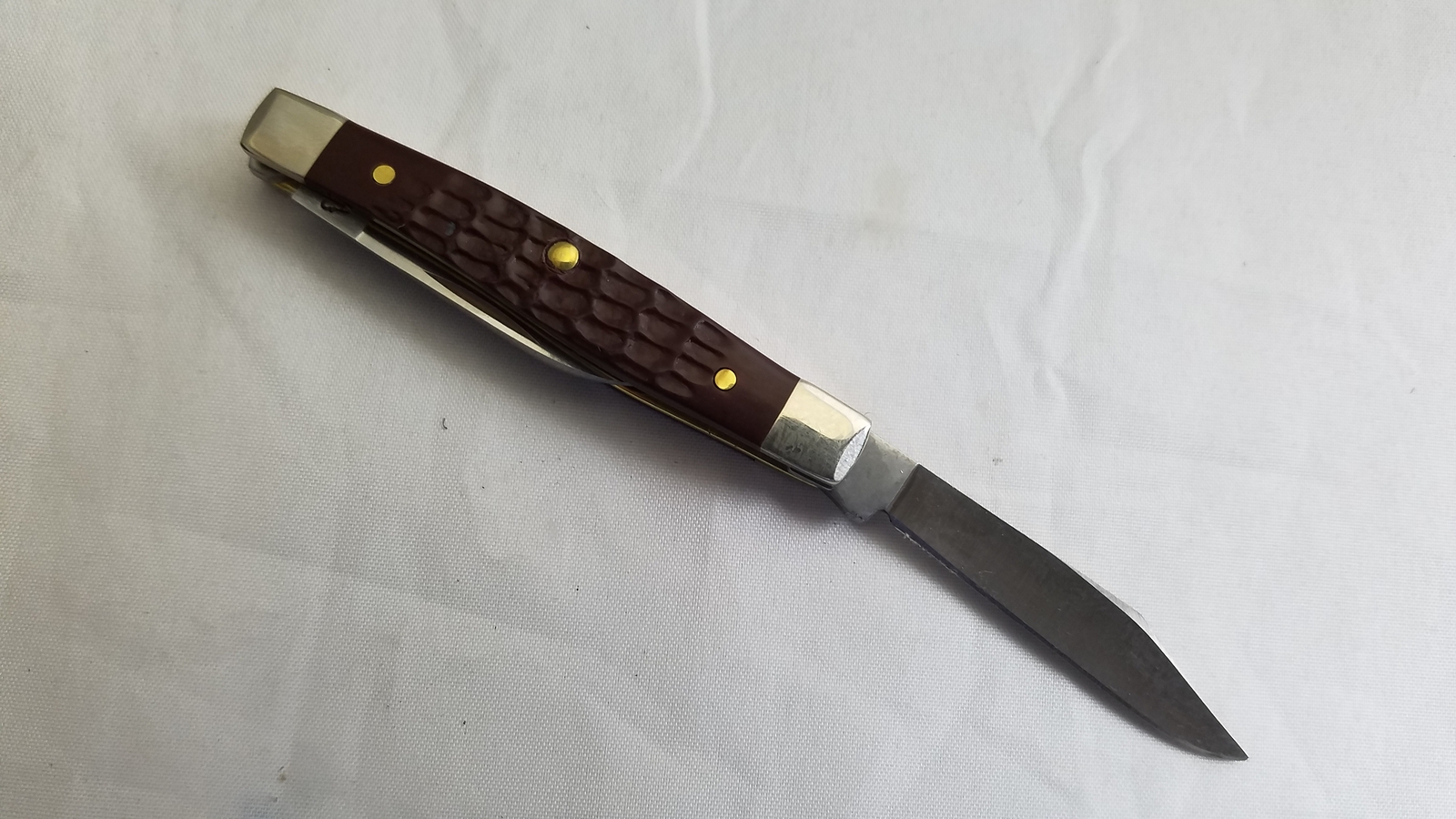 Case XX Small Brown Delrin Handle Folding Pocket Pen Knife 6233SS 083 ...