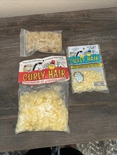 Lot of 3 VTG Curly Doll Hair Blonde Brown Original Curl One  Only Creations NEW