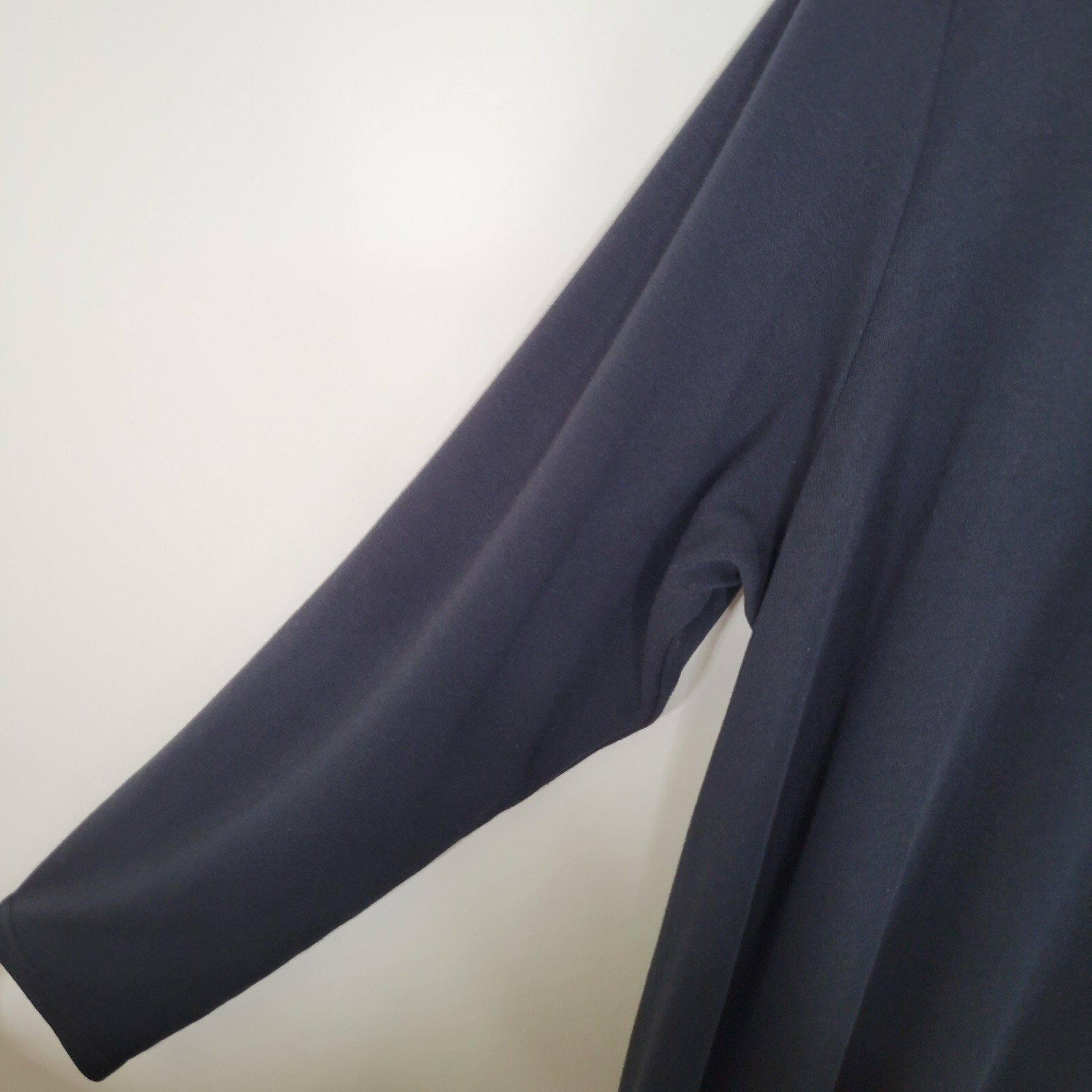 KLEEN Black Maxi Dress Size XL Cotton Modal Long Sleeve Lagenlook