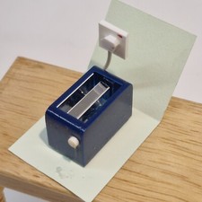 12th scale dolls house miniature  Toaster - Yellow- H37Blue