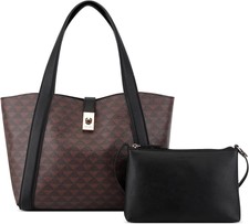 Nine West Morely 2 In 1 Tote, Mahogany Logo 
