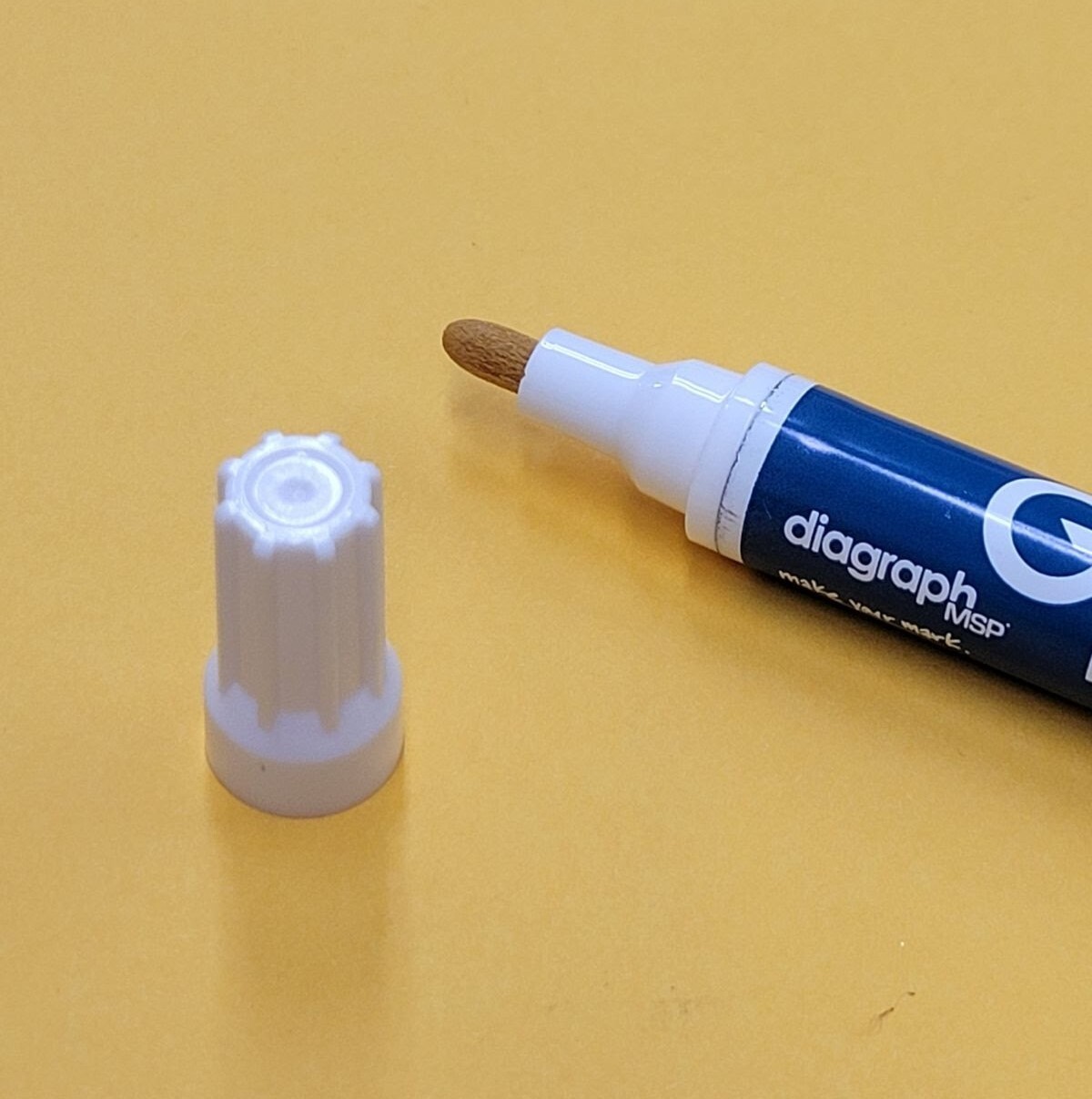 NEW Box of 12 Diagraph GP-X Classic Industrial Xylene Paint Pen Markers - White