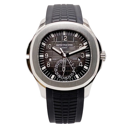 Patek Philippe Aquanaut Travel Time Steel Black Dial Automatic Watch 5164A-001