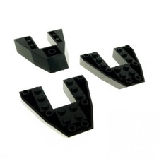 3x Lego Boot Rumpf Bug Deck Keil Platte schwarz 6x6x1 1660 6057 2626