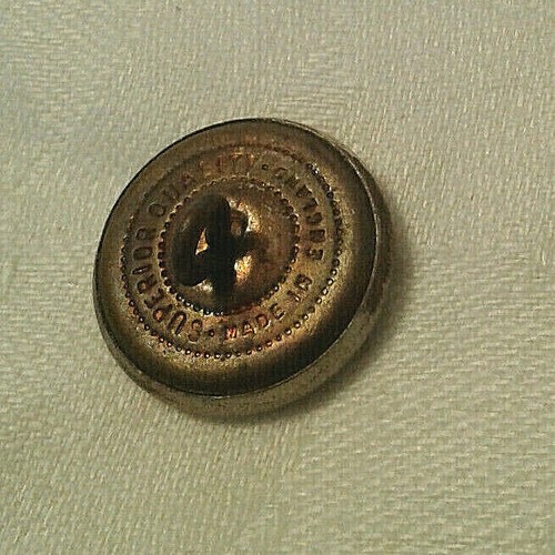 Vintage Superior Quality Goddesses and Coat of Arms Silver Button - England - Picture 3 of 3