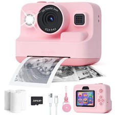Kids Camera Instant Print1080P Kids Instant Cameras That Print PhotosChristma...