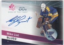 2019-20 SP Authentic Sign of the Times 1980s #ST80ML Mike Liut