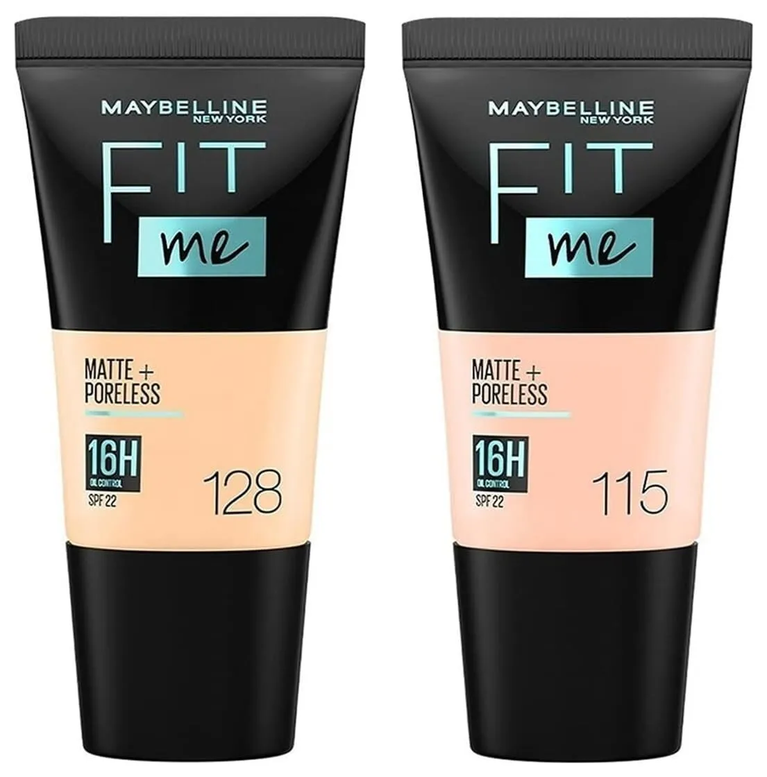Maybelline New York Fit Me Matte+Poreless Liquid Foundation Tube, 128 Warm  Nude, 18ml