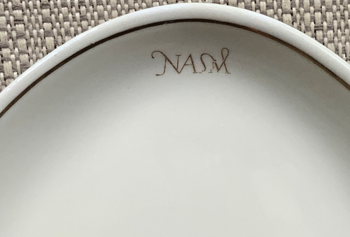 Vintage Set Of 4 Porcelain Holland America Line NASM Mosa Maastricht Oval Plates - Picture 5 of 5