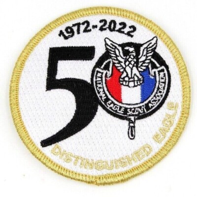 Boy Scout NESA National Eagle Scout Association 50th Distinguished Eagle 3'' Patc