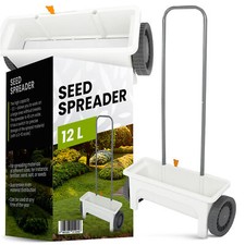 Seminatrice da Giardino 12L Seminatrice per Erba Spargitrice Universale Spandiconcime 