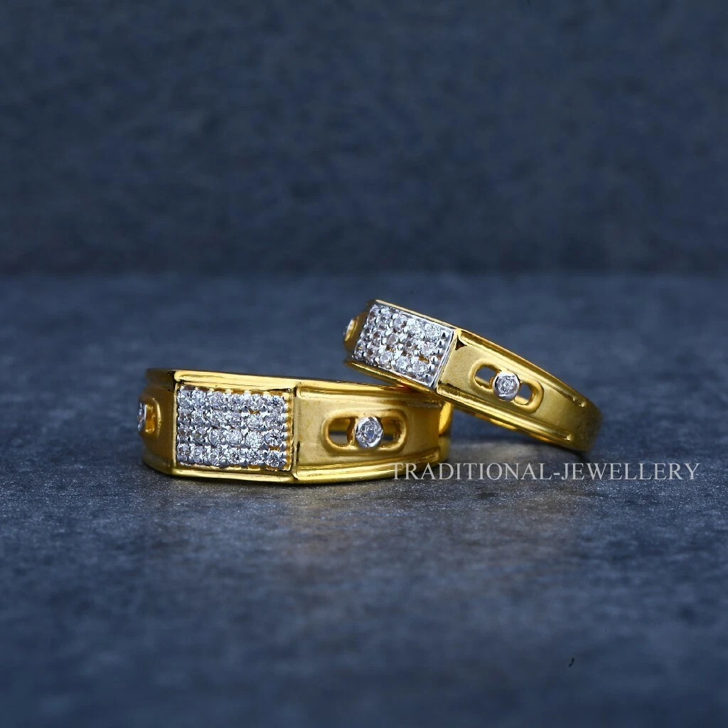 Fancy Gold Engagement Ring For Anniversary And Engagement at 12000.00 INR  in Vadodara | Krishna Jewellers