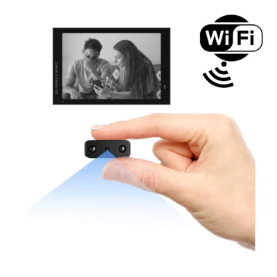 Mini compact Wireless WiFi Audio and Video  Camera For Home and Car Security