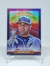 2020 Panini Donruss Diamond Kings Milestone Stat Line /300 Nelson Cruz #13 C2C