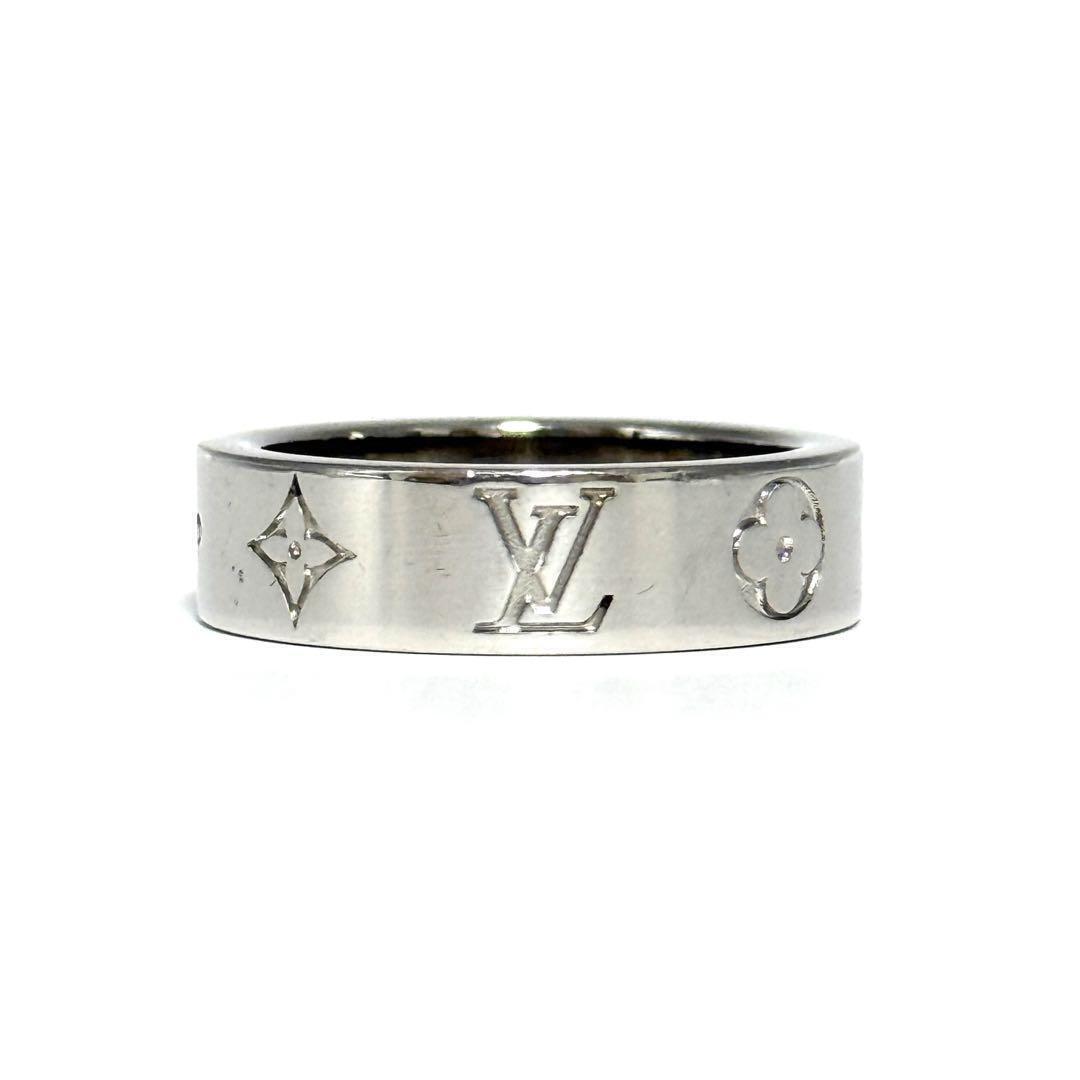 LOUIS VUITTON Men's Ring LV Mosaic Thin US size 8.5-9 | eBay