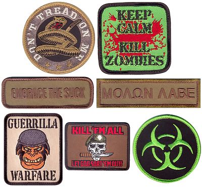 Military Tactical Morale Patch Rothco Hook Back Patches
