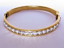 22ct 22K 916 Gold Diamond Bracelet Bangle (20) Very High Quality  Double Lock
