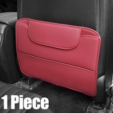 PU Leather Car Seat Back Anti-Kick Pad Organizer Cover Protection For Children