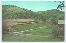 Postcard Chicago & N Westerns Dakota 400 Train #519 Wilton Wisconsin