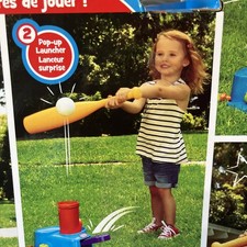 Little Tikes Outdoor Triple Play Splash T-Ball Game Set New NIB. Box Has A Tare.