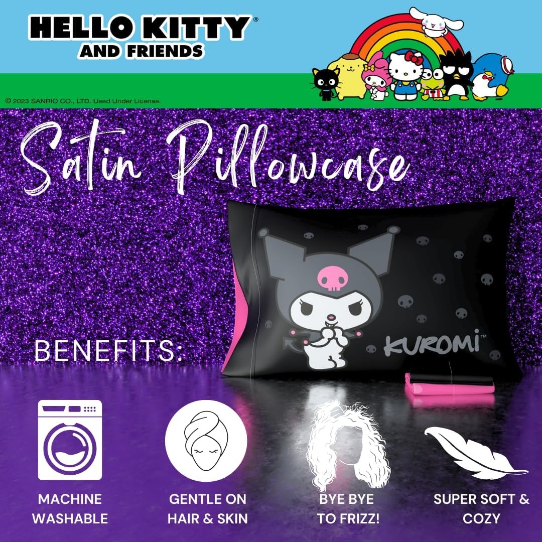 Franco Collectibles Hello Kitty & Friends My Melody & Kuromi Beauty Silky Satin 