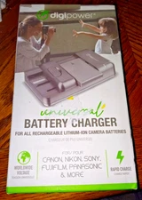 Digipower - Universal Battery Charger - Black TC-200 for Lithium-Ion Batteries