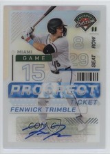 2024 Panini Prospect Edition Silver Prizm Signatures Fenwick Trimble Auto 16wc