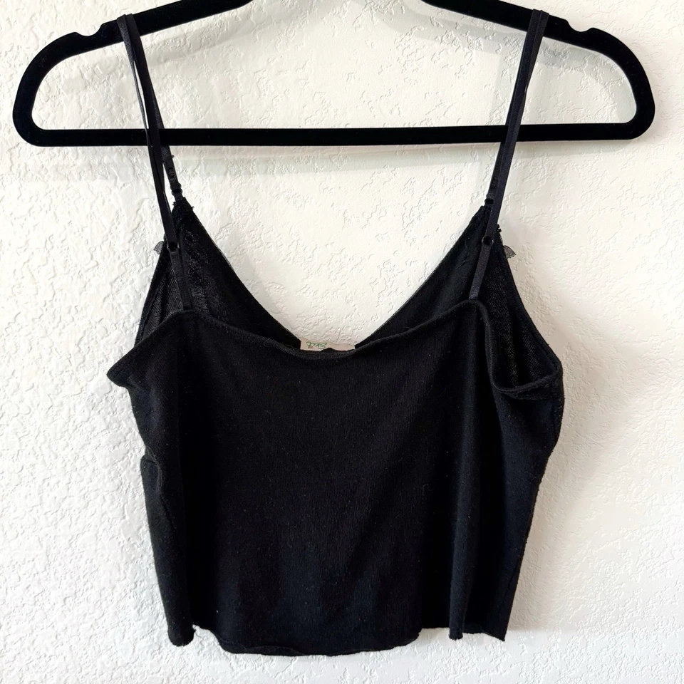 De Colección Moda Salida Mujer Top M Negro Cuentas Babydoll Cami Tanque Y2k Whimsigoth Foto 4 de 4