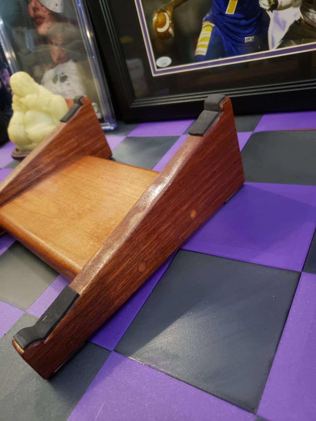 TILT STAND Solid Wood Akai MPC 1000 Laptop Music Desk Pedal Sampler Drum Machine
