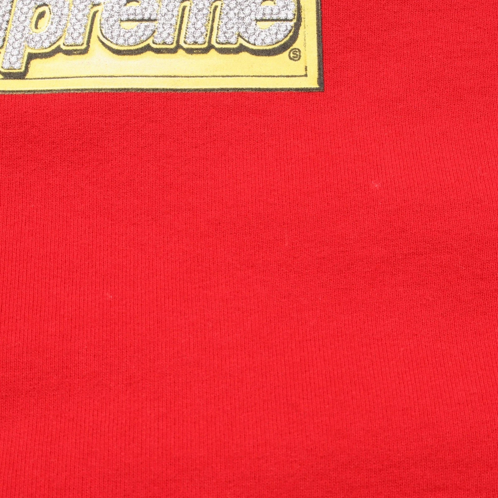 【Tops】Supreme Bling Box Logo Felpa con Cappuccio Pullover Felpa con Cappuccio Cotone Rosso