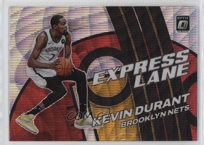 2021-22 Panini Donruss Optic Express Lane Red Wave Prizm Kevin Durant #25 1js2