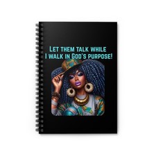 Faithful Purpose Spiral Notebook, Religious Gift Journal for Believers, Let Them