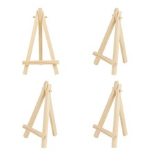 4 Pack Mini Wood Display Easel Stand for Painting Artist Tabletop Holder
