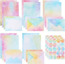 160 Pcsletter Writing Paper and Envelopes Sets, Watercolor Letter Writing Set, S