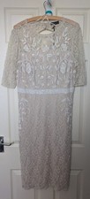Debenhams Beaded Lace Midi Dress UK 16 – Occasion, Wedding, Mother of the Bride,