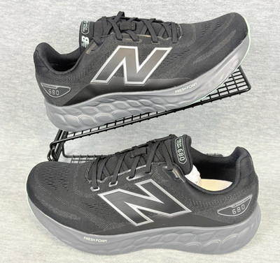 New Balance Fresh Foam 680 V8 Running Sneakers Mens 9 D Black Waterproof