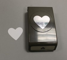 Stampin Up Heart Punch - 1-3/4" W x 1-1/2" T - Used