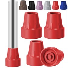 4 Pack Replacement Rubber Cane Tips 3/4 Inch Heavy Duty Rubber Crutch Tips No