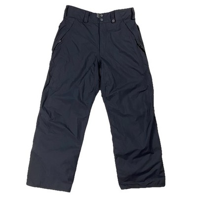 Burton Nylon Snowboard Ski Pants Nylon Zip Fly Pockets Black Size M Adjustable