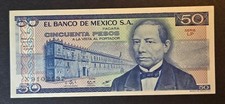1981 Mexico 50 Pesos Banknote P-73 UNC