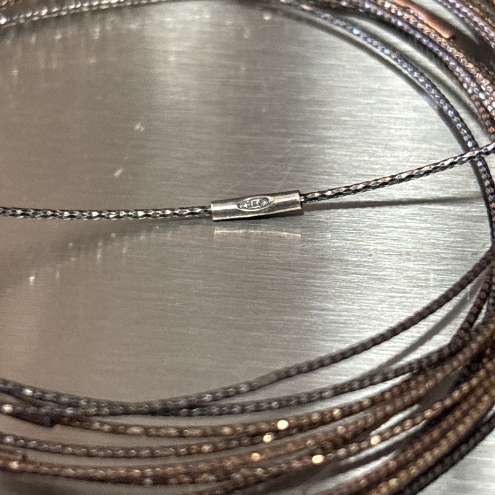 Tri Colored Stackable Sterling Silver 925 Bangle … - image 4