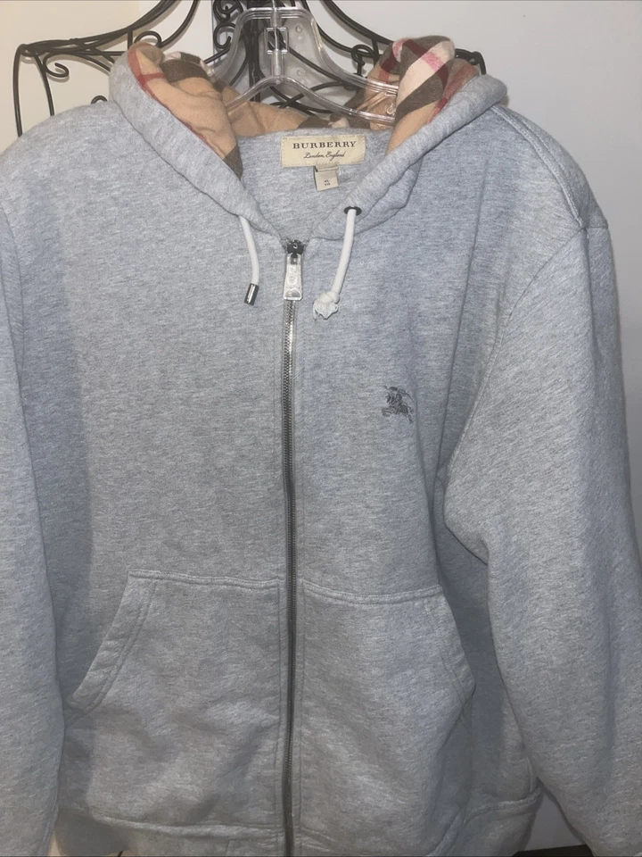 Chaqueta Burberry con cremallera gris XL Foto 2 de 4