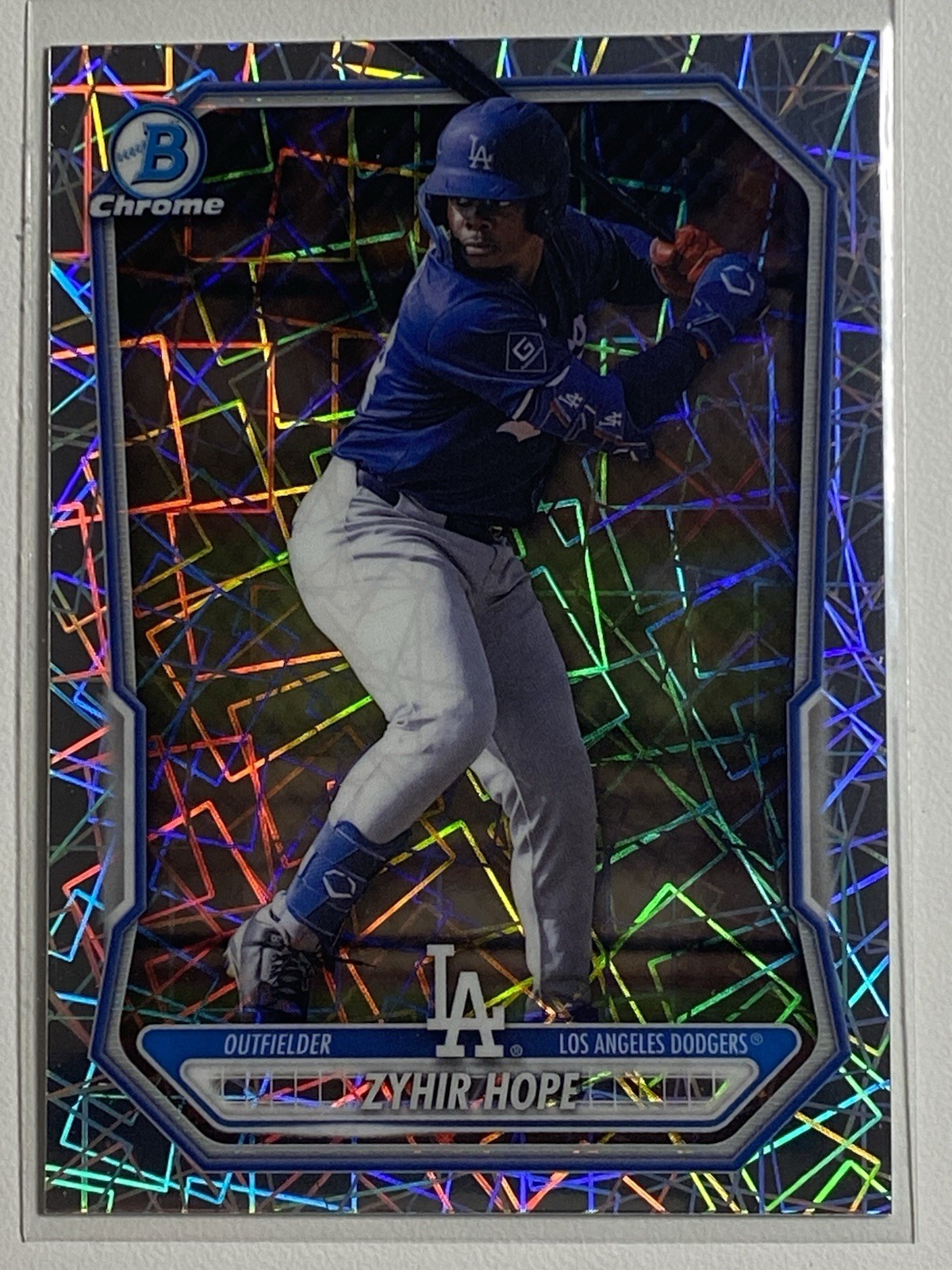 ZYHIR HOPE 2026 Bowman Chrome Prospects Laser Refractor #BCP-86 Dodgers