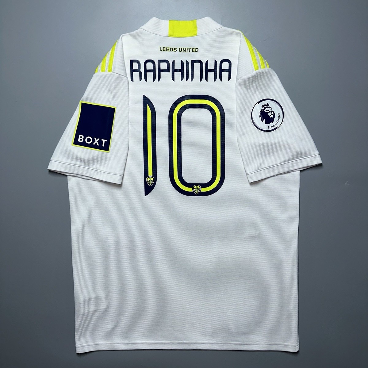 LEEDS UNITED ADIDAS 2021/2022 FOOTBALL JERSEY #10 RAPHINHA SIZE “L