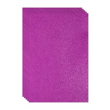 5 Sheets 2mm Glitter Foam Sheet EVA Paper with Back Adhesive, Purple
